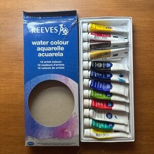 reeves watercolor pack of 12 paint used